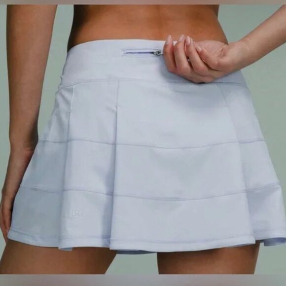 Lululemon Athletica Pace Rival Midi-Rise Pastel Blue Skirt - Picture 3 of 8